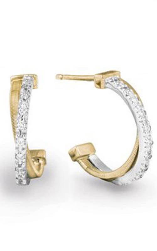 Marco Bicego Goa Earrings Yellow, White Gold and Diamonds (OG331-B) | Bandiera Jewellers Toronto and Vaughan