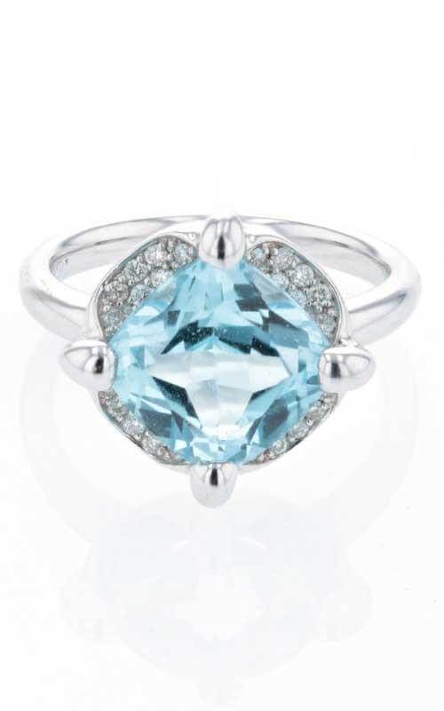 Mimi Cocktail White Gold, Blue Topaz and Diamonds Ring (A562B025B) | Bandiera Jewellers Toronto and Vaughan