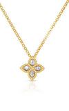 Roberto Coin Princess Flower Pendant Yellow Gold and Diamonds (7771369AJCHX) | Bandiera Jewellers Toronto and Vaughan