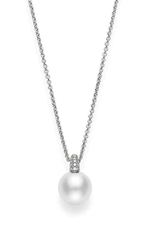 Mikimoto White South Sea Cultured Pearl and Pave Diamond Pendant (MPA10310NDXW) | Bandiera Jewellers Toronto and Vaughan