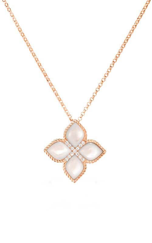 Roberto Coin Venetian Princess Rose Gold and Diamonds Necklace (8882433AX18MX) | Bandiera Jewellers Toronto and Vaughan