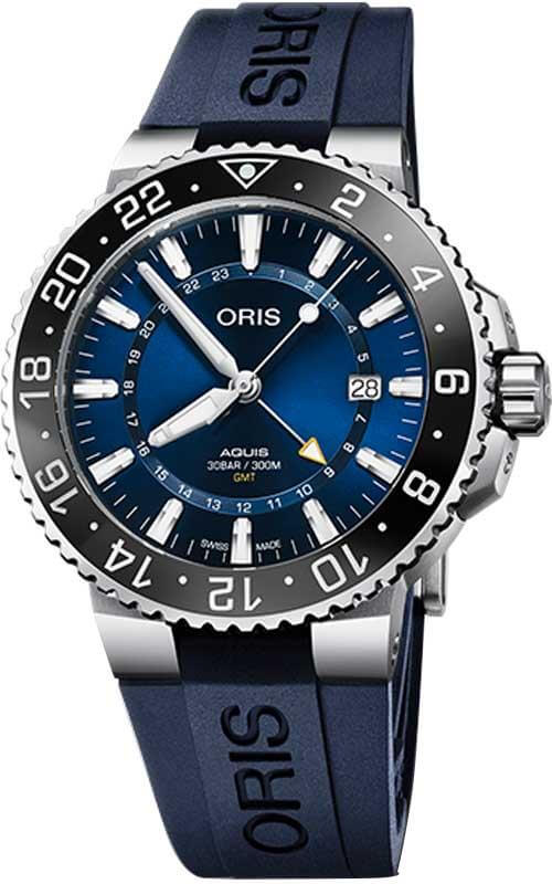 Oris Aquis GMT Mens Watch 01 798 7754 4135-07 4 24 65EB | Bandiera Jewellers Toronto and Vaughan