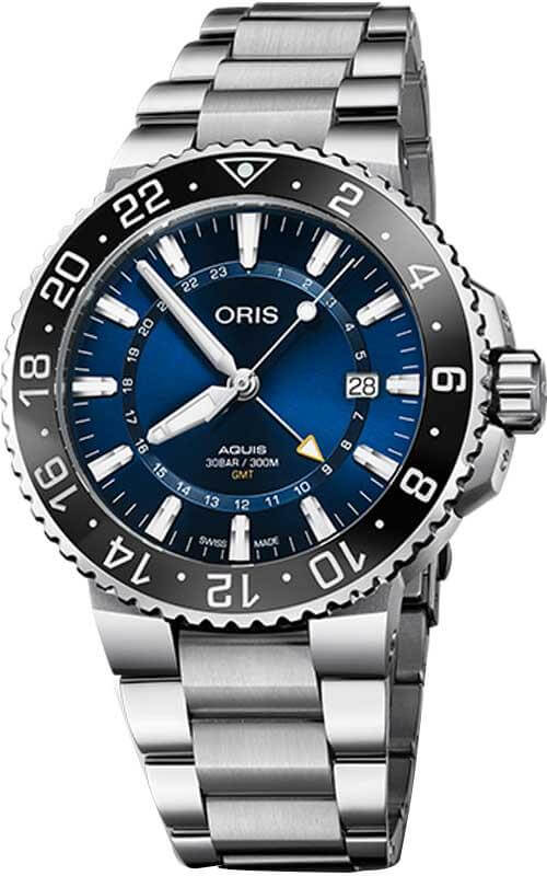 Oris Aquis GMT Mens Watch 01 798 7754 4135-07 8 24 05PEB | Bandiera Jewellers Toronto and Vaughan