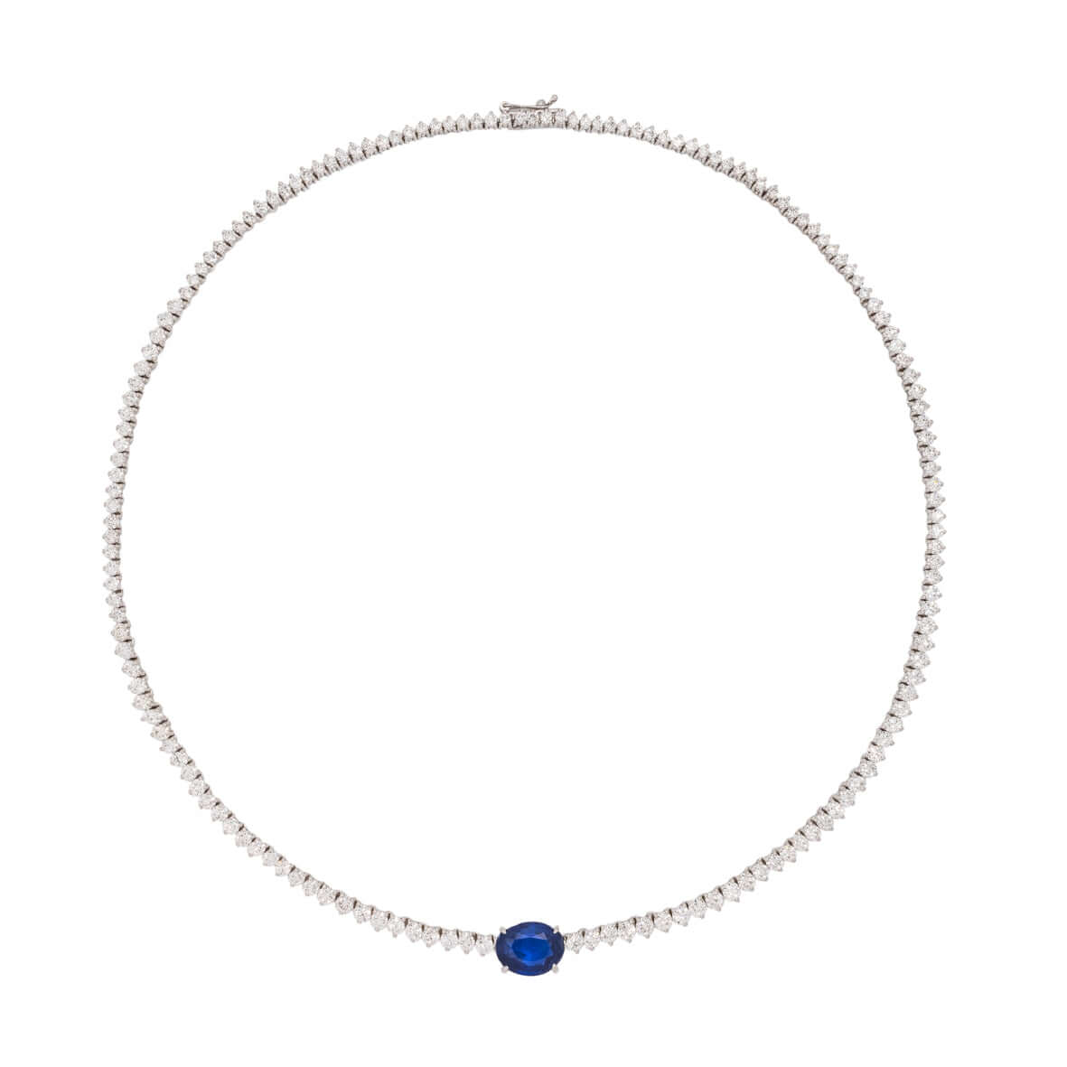 Bandiera Jewellers Diamond &amp; Sapphire Necklace 16959LCBDZ