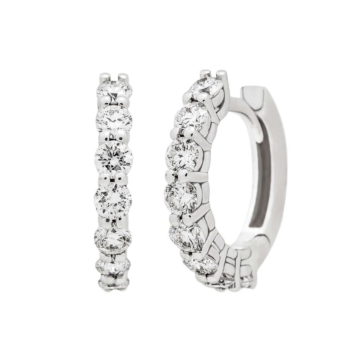 Diamond Hoop Earrings 0.50ct 15899LOBD Bandiera Jewellers 