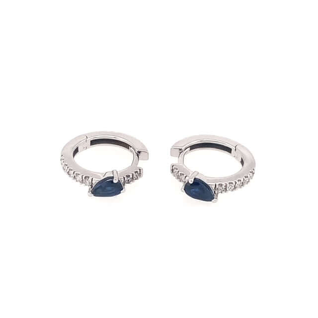 Bandiera Jewellers Diamond &amp; Sapphire Earrings 16232LOBDZ