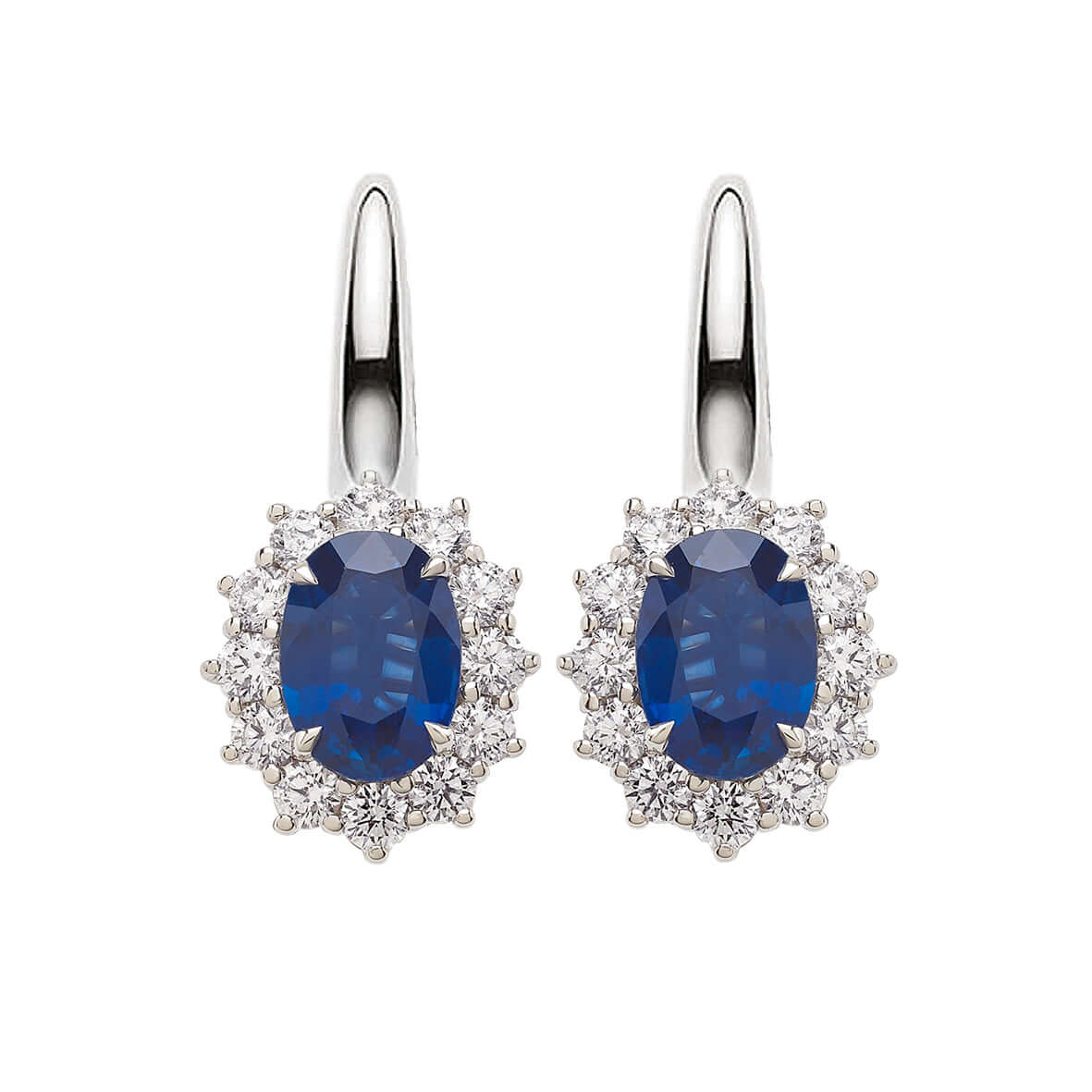 Bandiera Jewellers Diamond &amp; Sapphire Earrings 16320LOBDZ