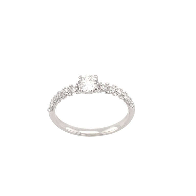 BJ Diamond Ring 17113ABD 0.39ct &amp; 0.33ct