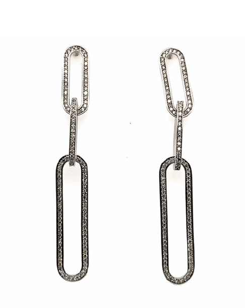 Bandiera Jewellers 3-Link Diamond Earrings 3943EX46240