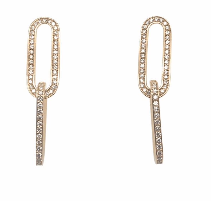 Bandiera Jewellers 2-Link Diamond Earrings 3943EY47709