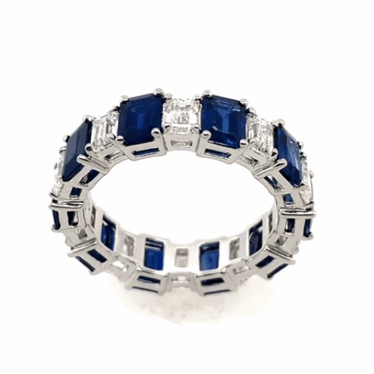 Bandiera Jewellers Diamond &amp; Sapphire Ring 4874AS45112