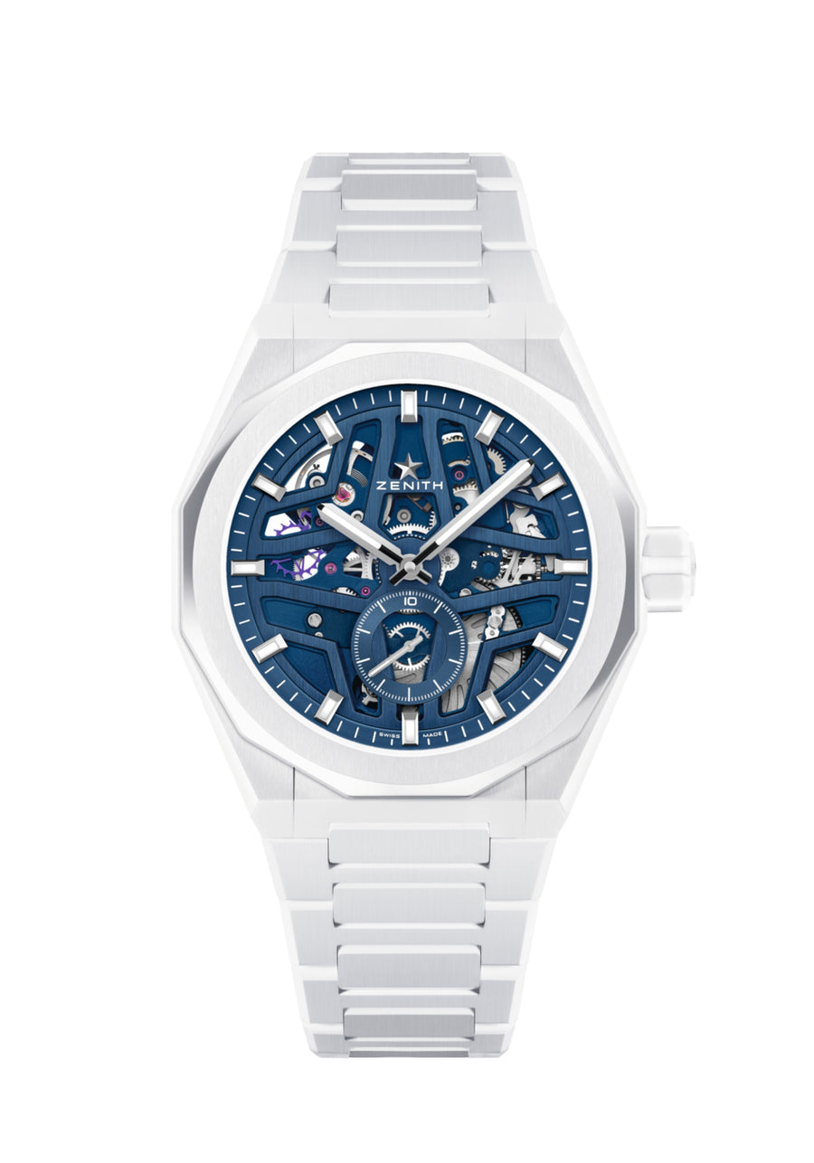 Zenith DEFY SKYLINE SKELETON WHITE CERAMIC 49.9301.3620/79.I001 Bandiera Jewellers