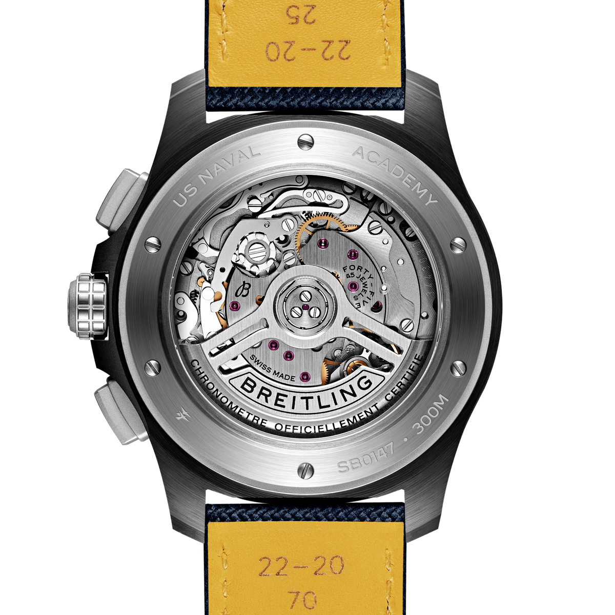 Breitling Avenger B01 Chronograph 44 Night Mission US Naval Academy SB01474A1C1X1 Bandiera Jewellers