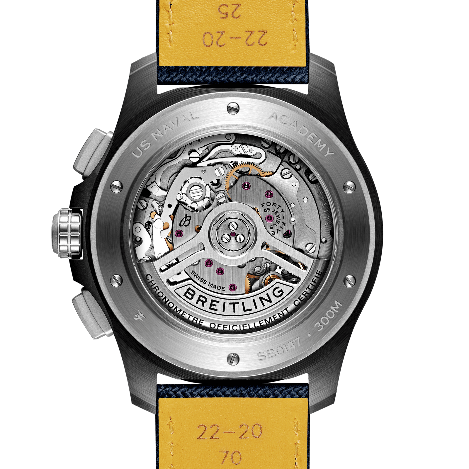 Breitling Avenger B01 Chronograph 44 Night Mission US Naval Academy SB01474A1C1X1 Bandiera Jewellers