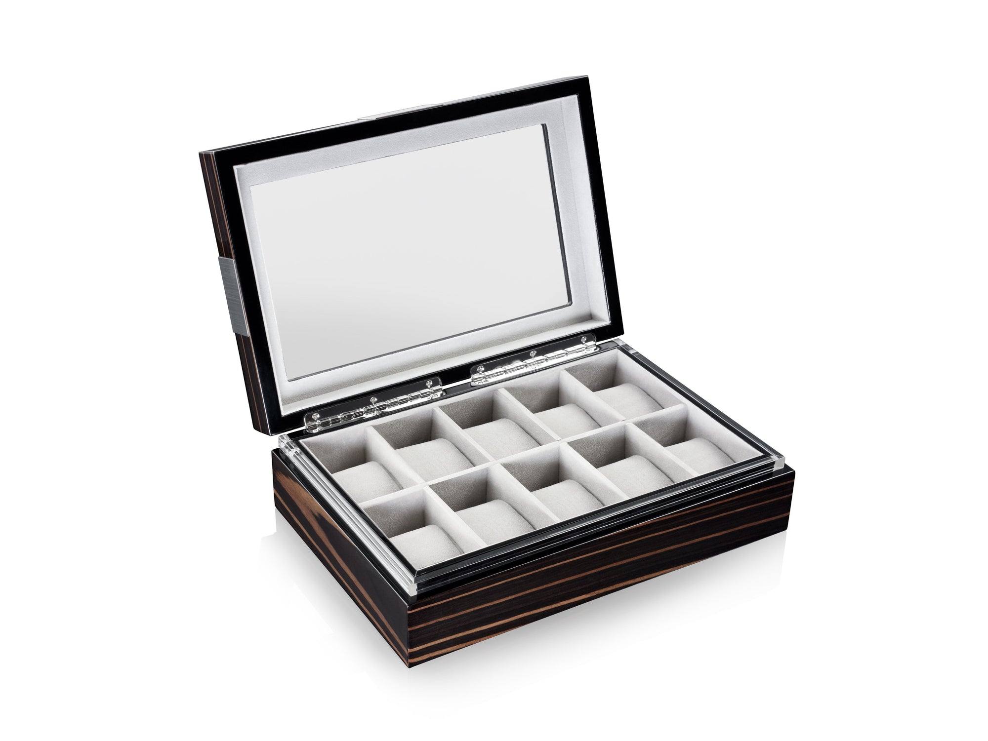 Executive 10 Watches Macassar & Gray Box