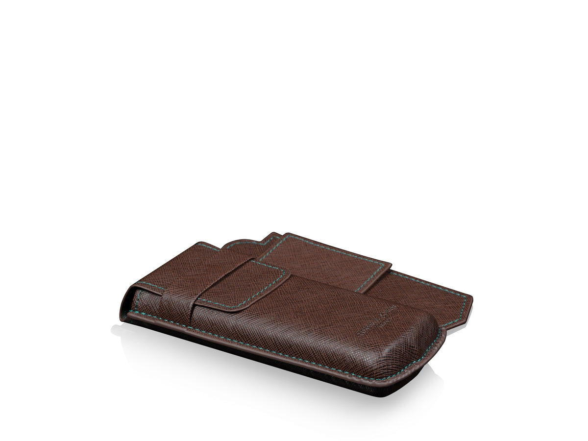 Mondo Saffiano Brown & Green