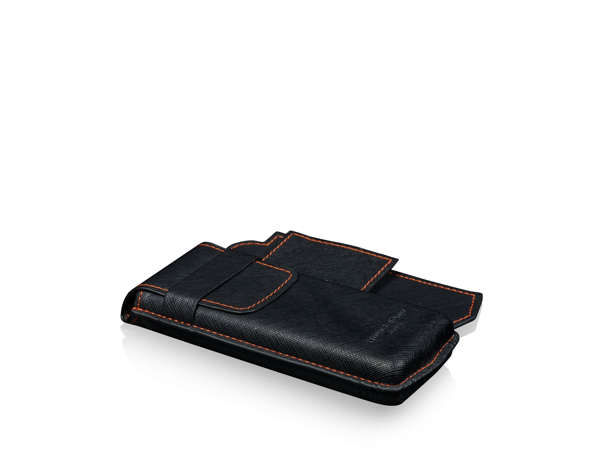 Mondo Saffiano Black & Orange