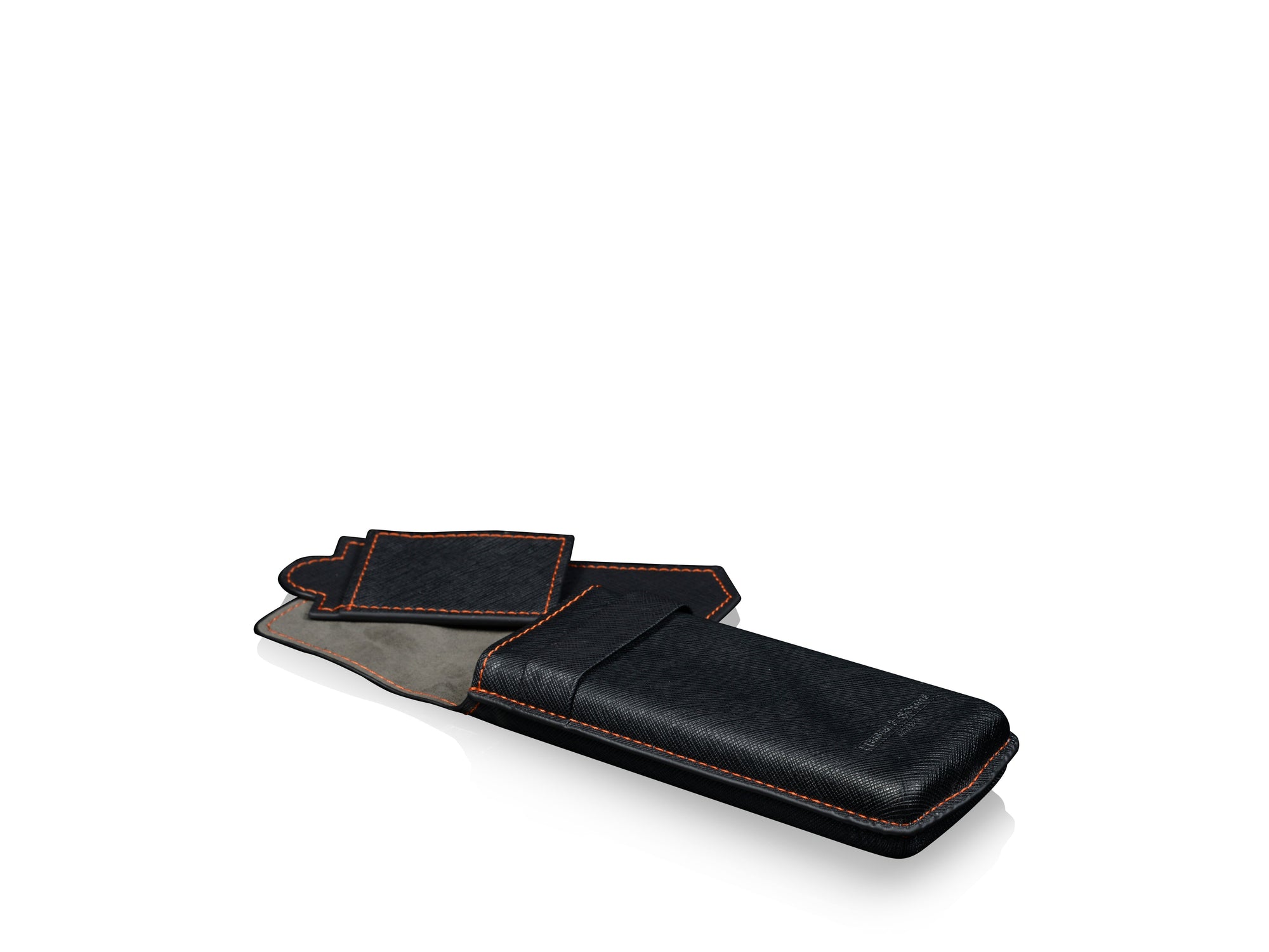 Mondo Saffiano Black & Orange