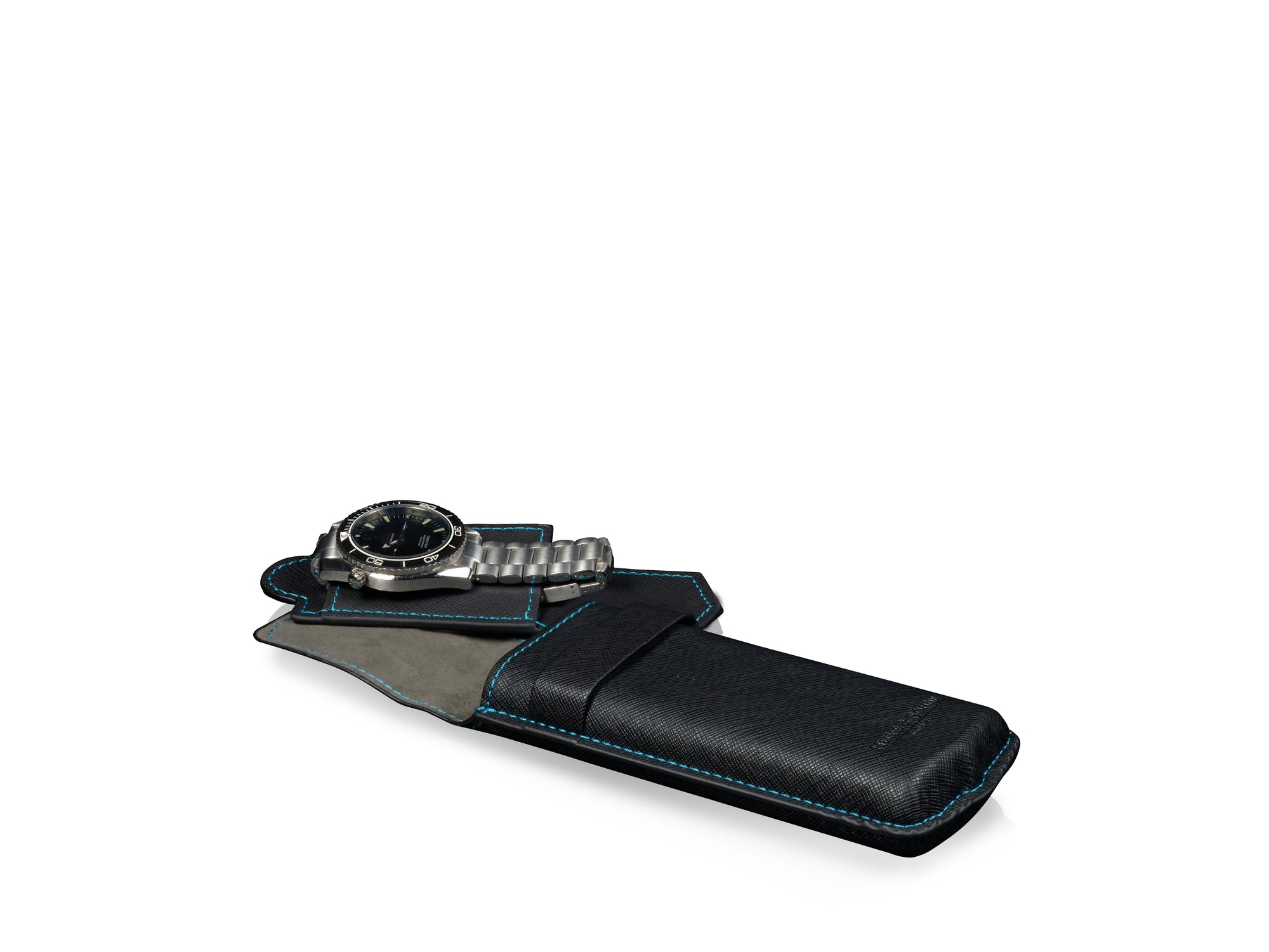 Mondo Saffiano Black & Blue