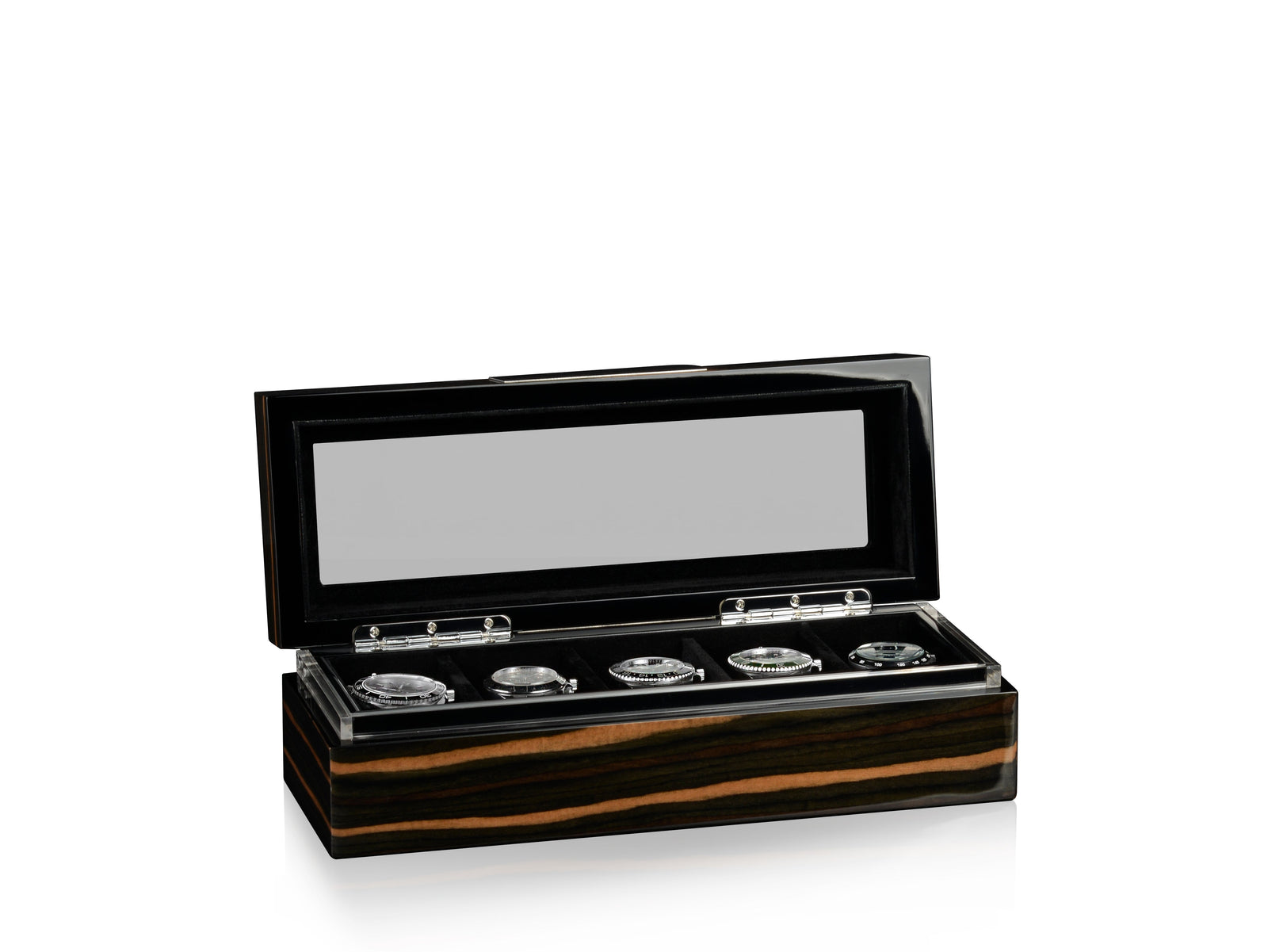 Executive 5 Watches Macassar & Black Box