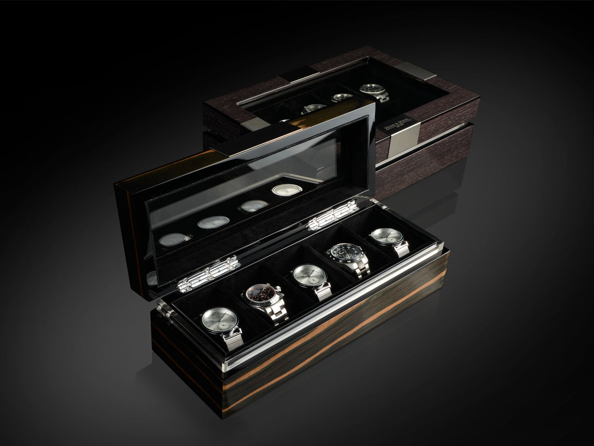 Executive 5 Watches Macassar & Black Box