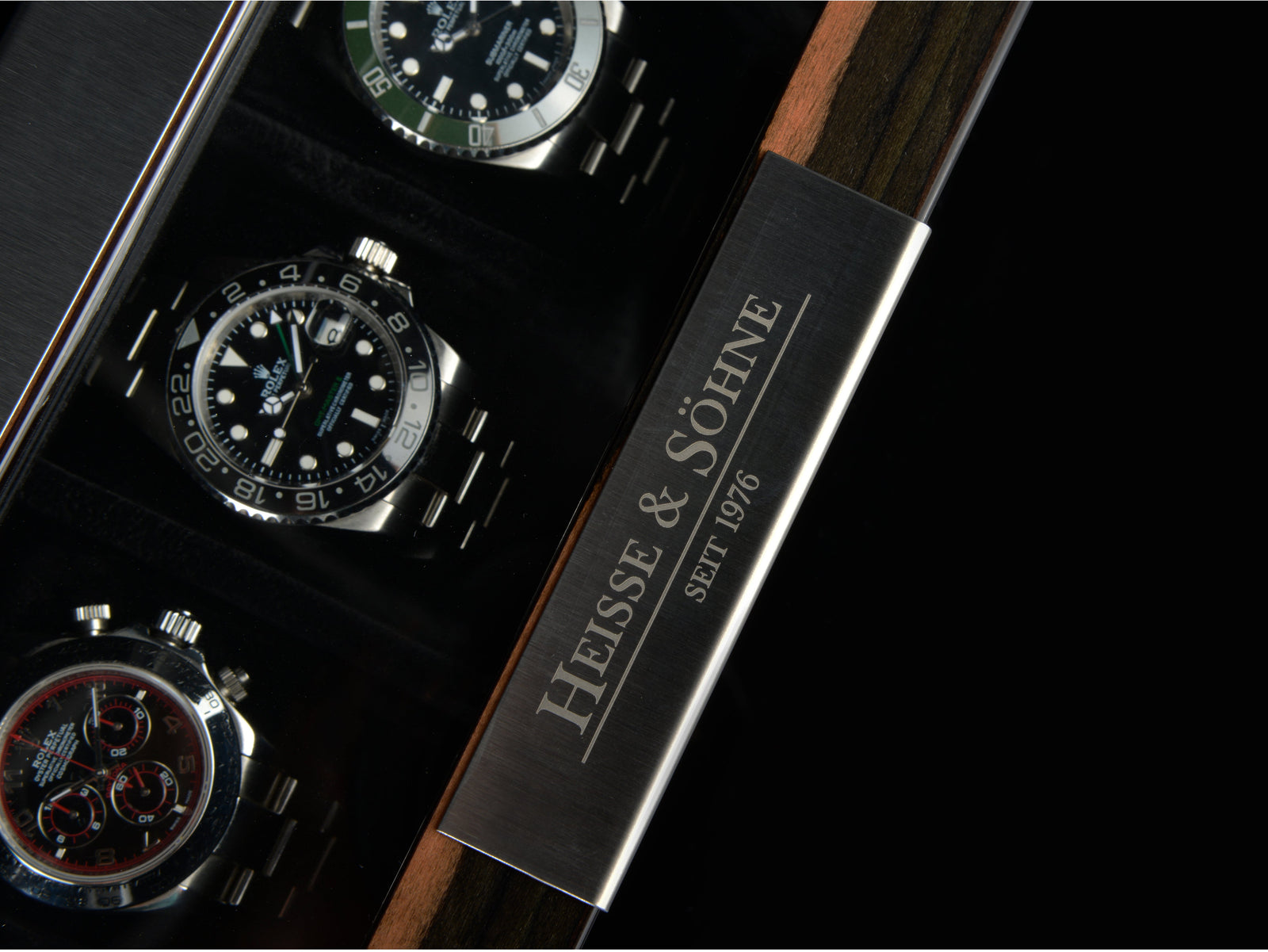 Executive 5 Watches Macassar & Black Box