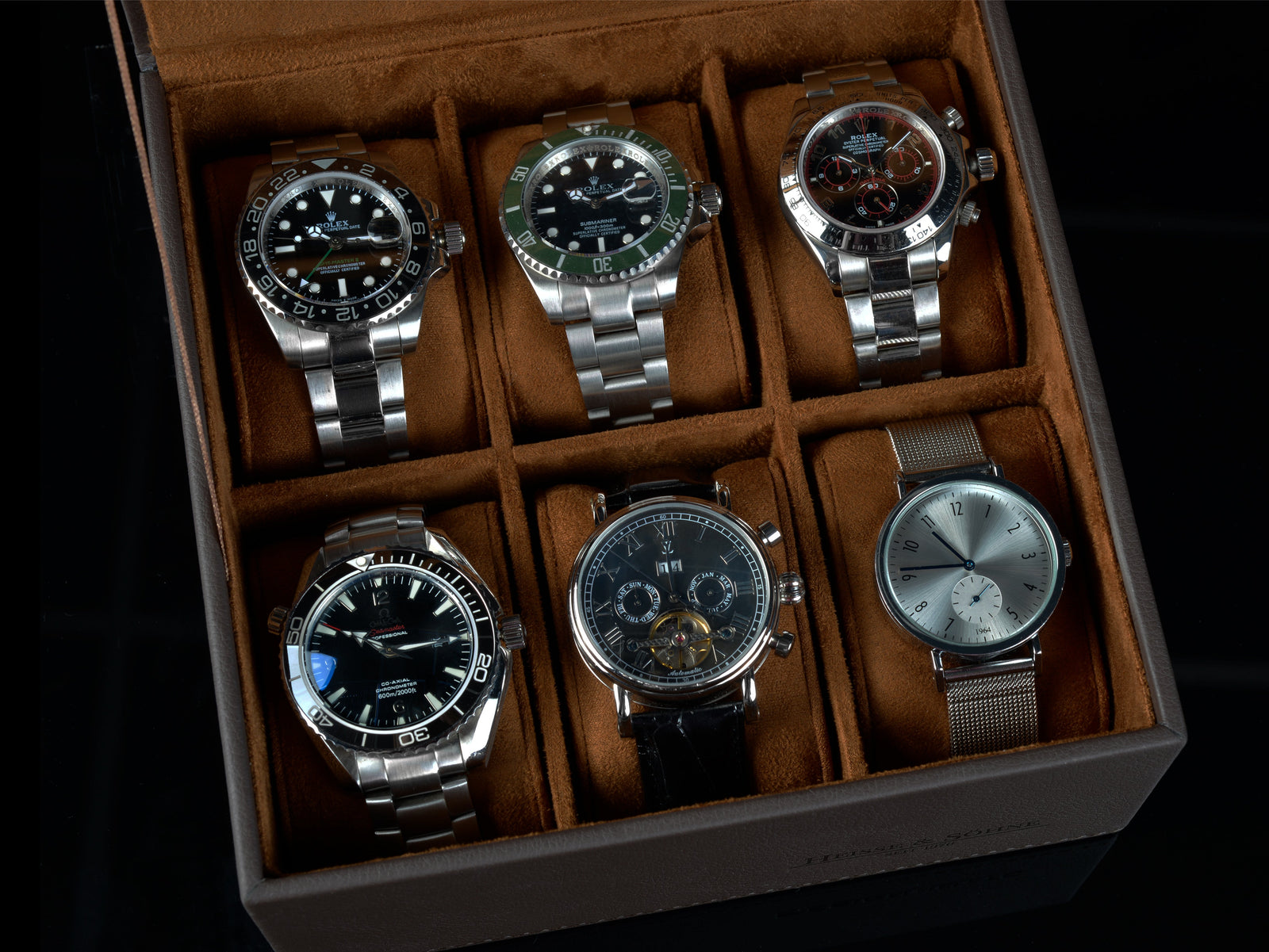 Mirage Watch Box L Brown 6 - Top Part