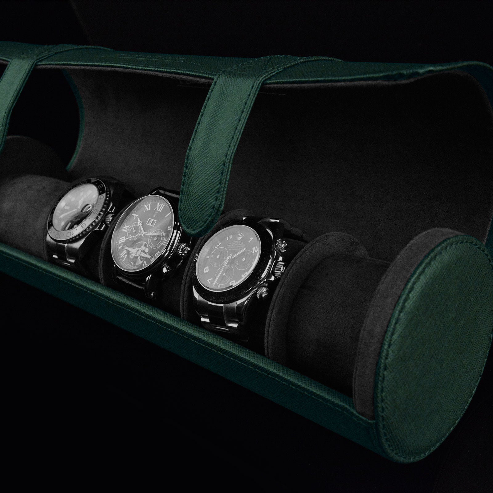 Rondo 5 Watch Roll Green