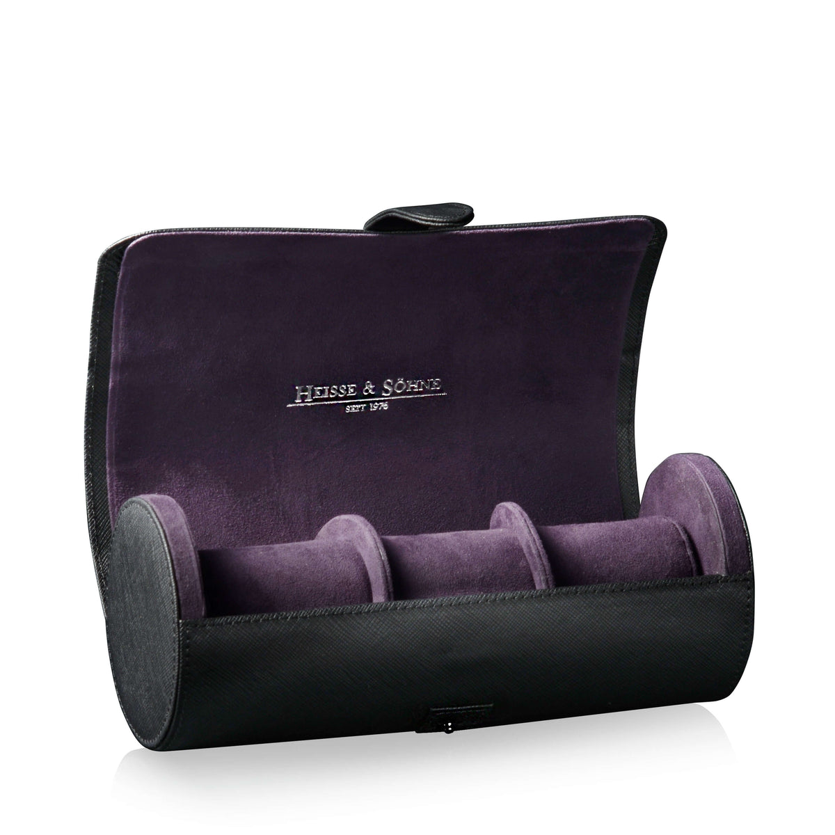 Rondo 3 Watch Roll Black &amp; Purple