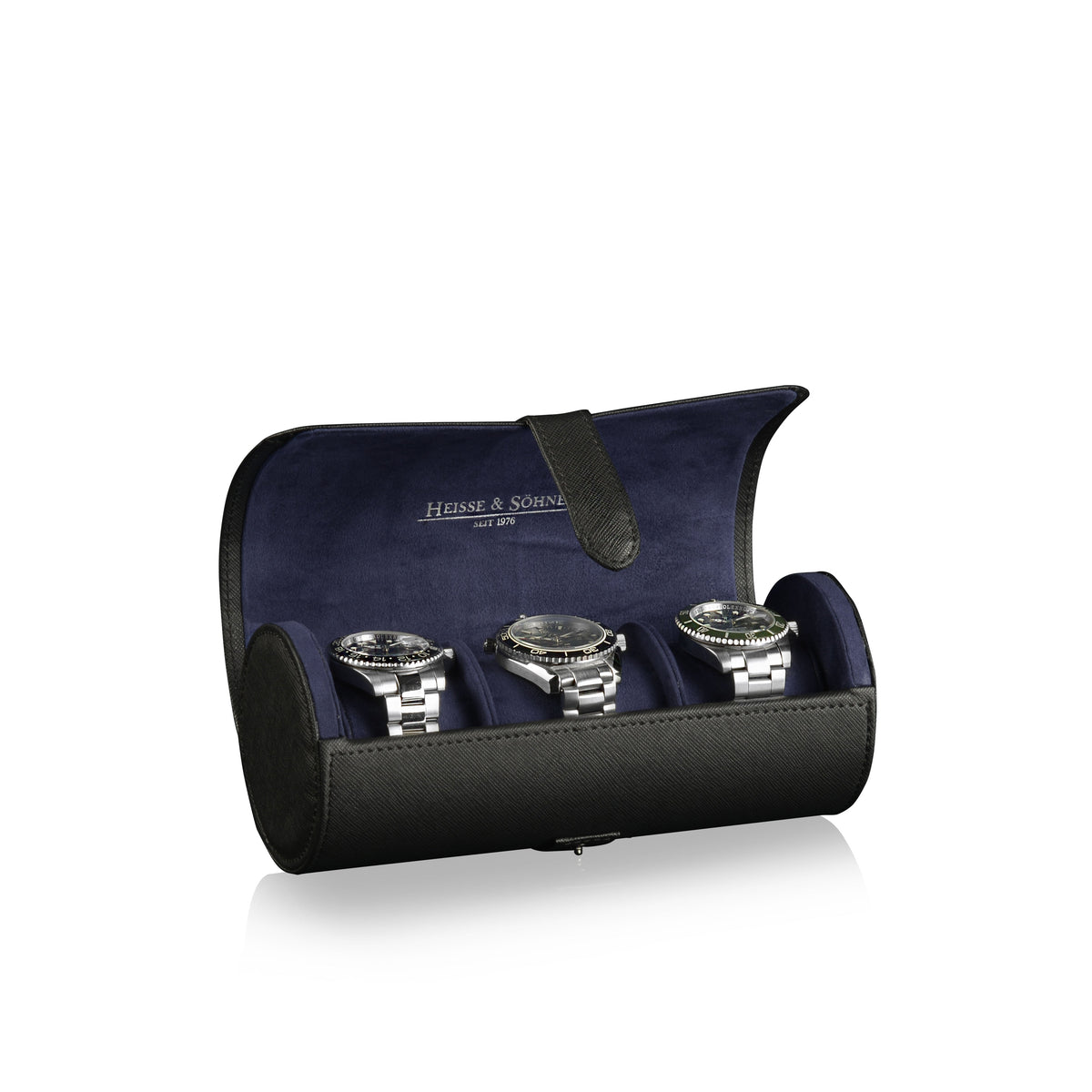 Rondo 3 Watch Roll Black & Blue