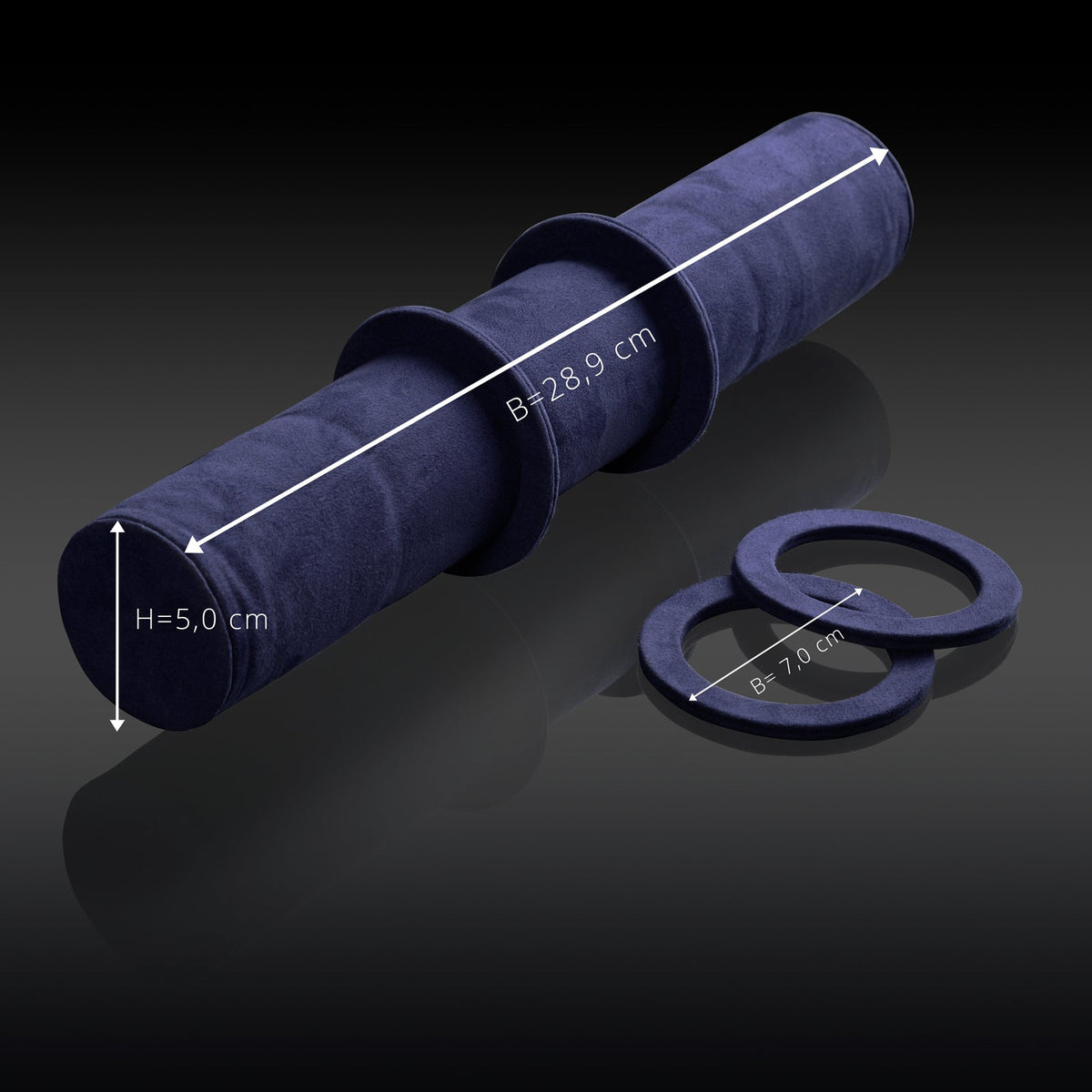 Rondo 5 Watch Roll Black & Blue