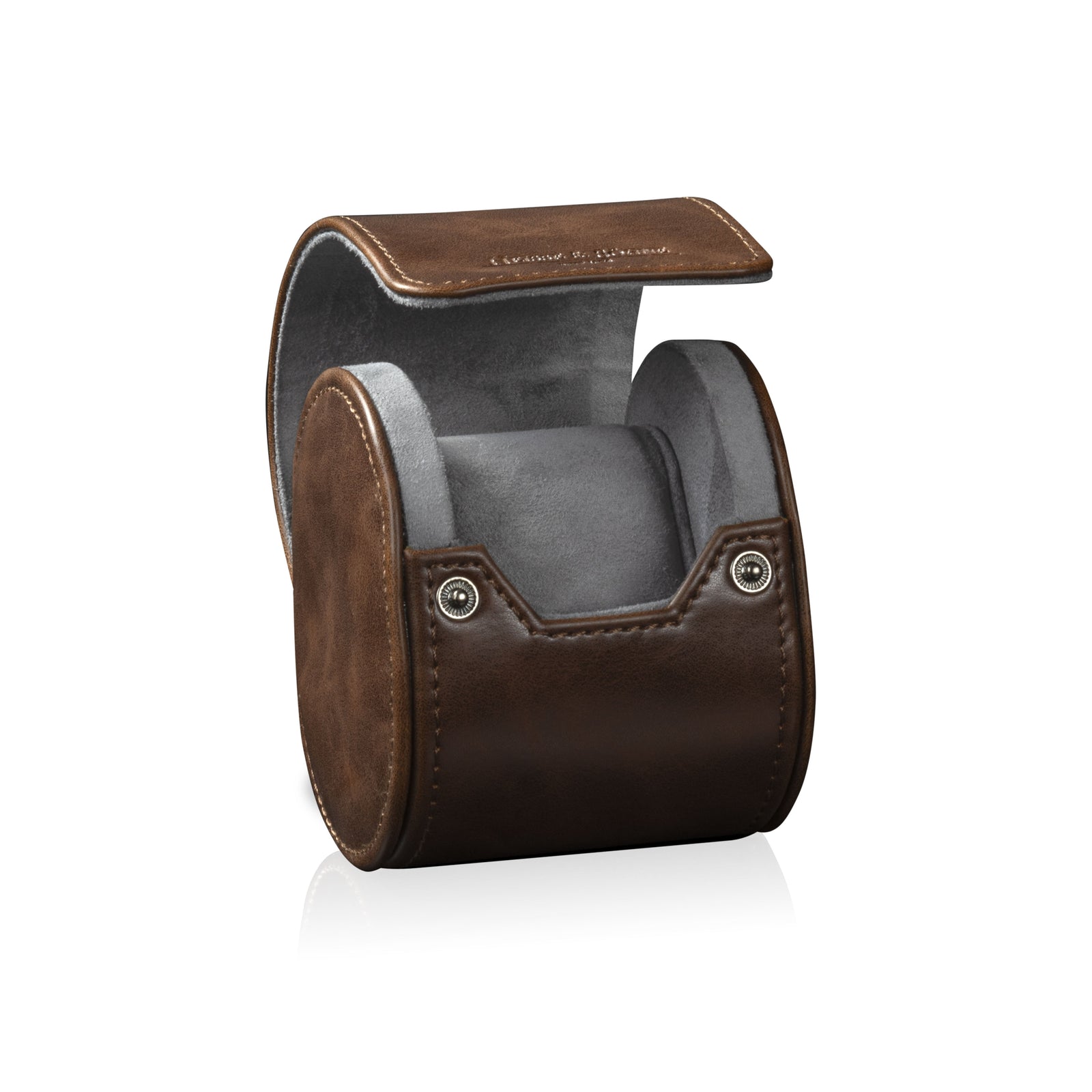 Vintage Single Watch Roll Brown