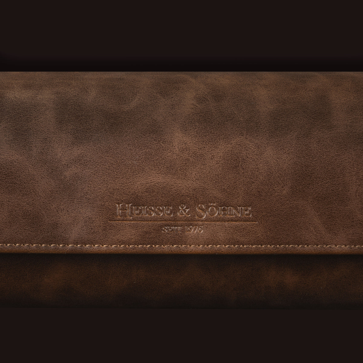 Vintage Single Watch Roll Brown