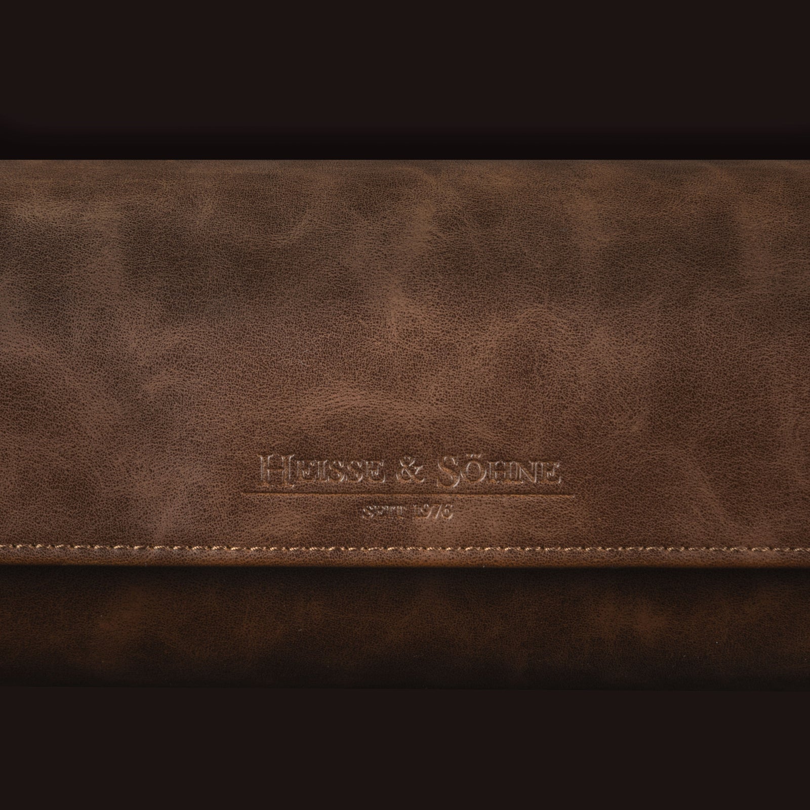 Vintage 3 Watch Roll Brown