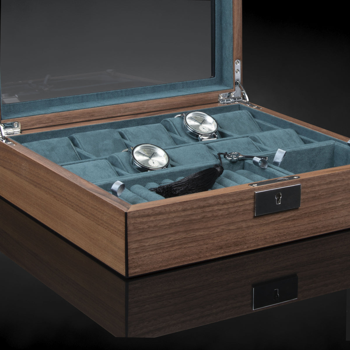 Borneaux 10+ Watches Walnut Box