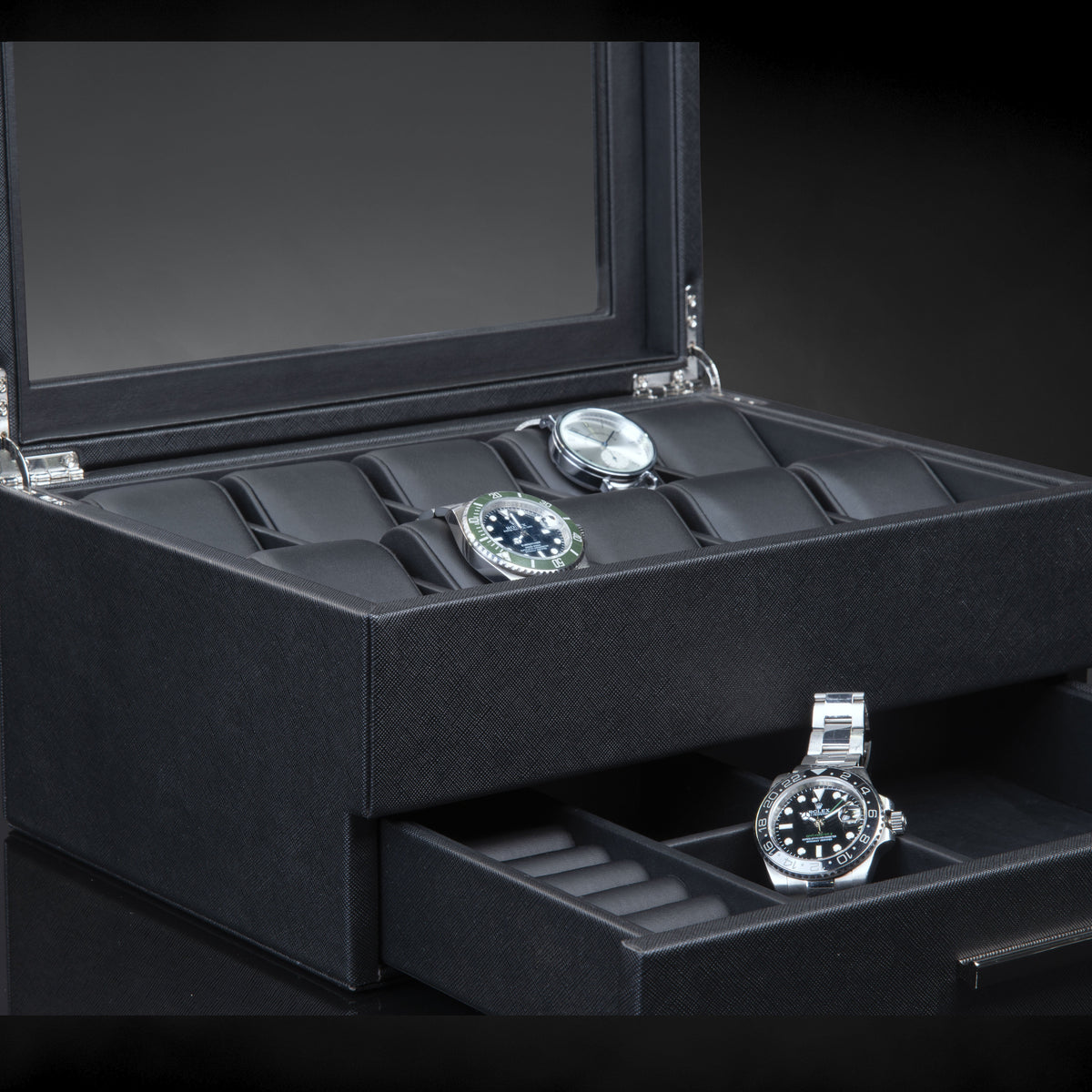 Heron 10+ Watches Black Box