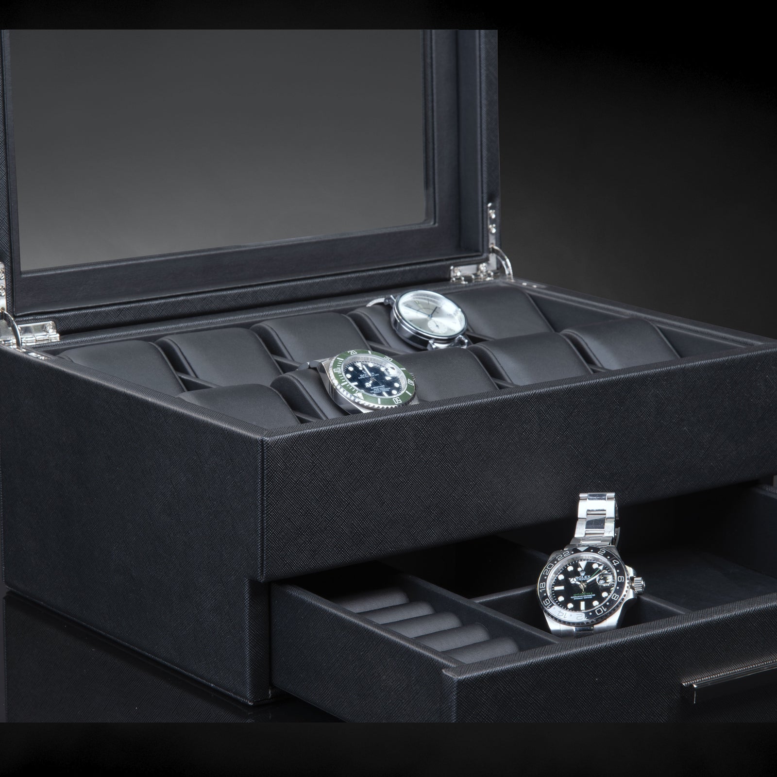 Heron 10+ Watches Black Box