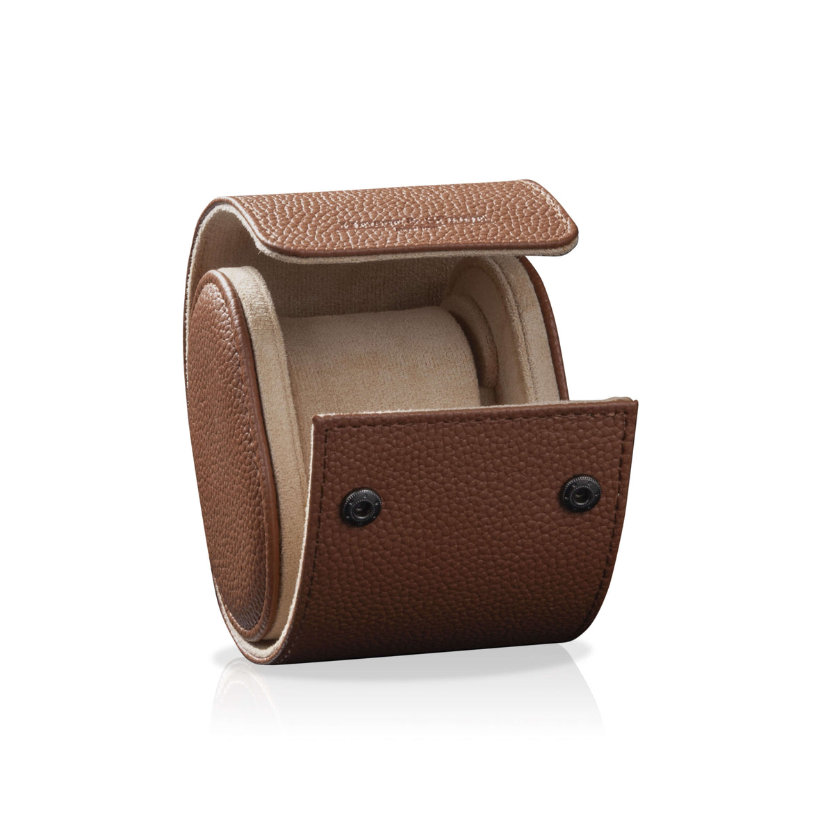 Charles Single Watch Roll Brown &amp; Cream