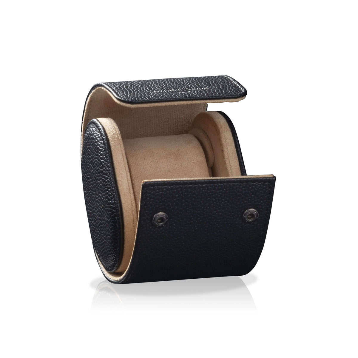 Charles Single Watch Roll Black &amp; Cream