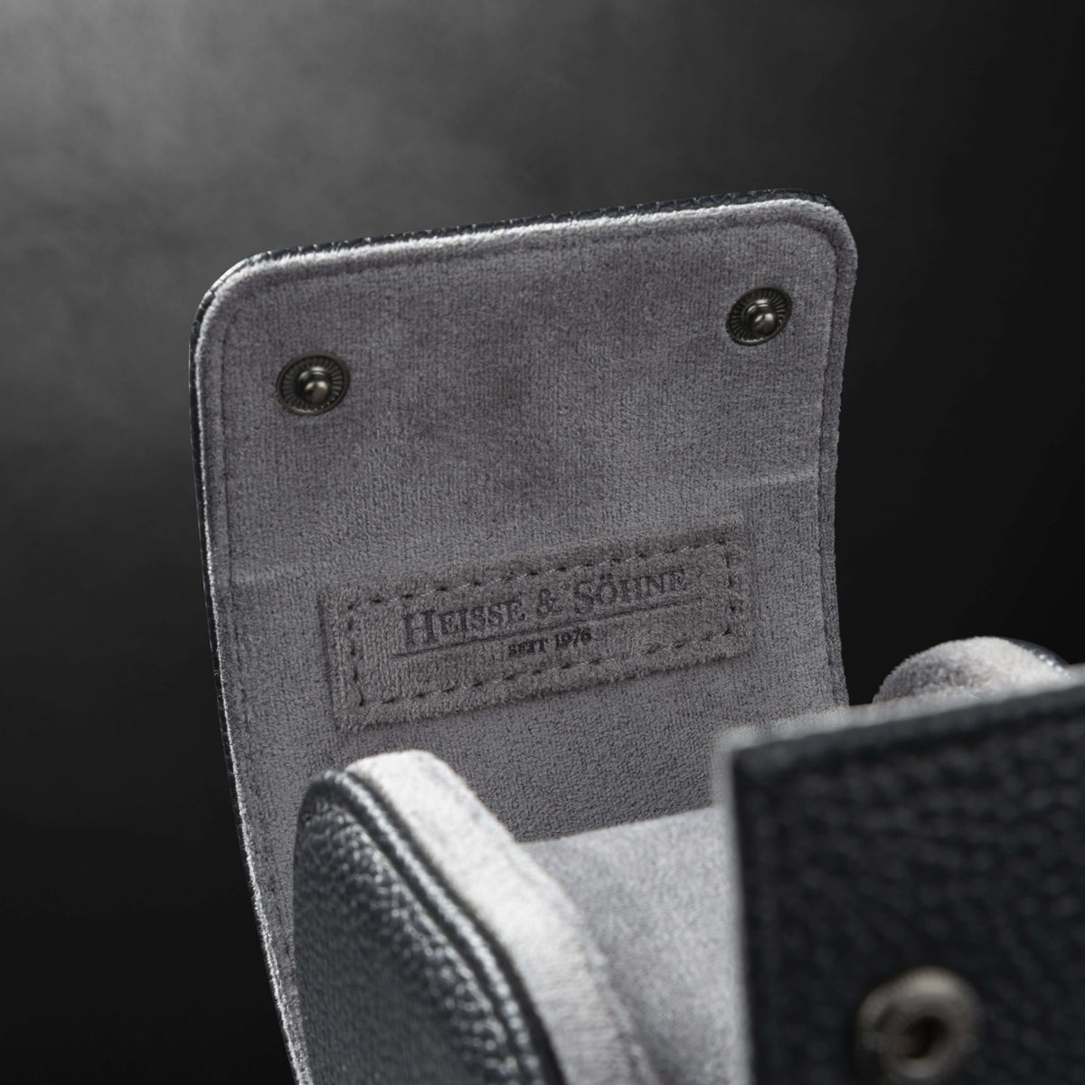 Charles Single Watch Roll Black & Anthracite