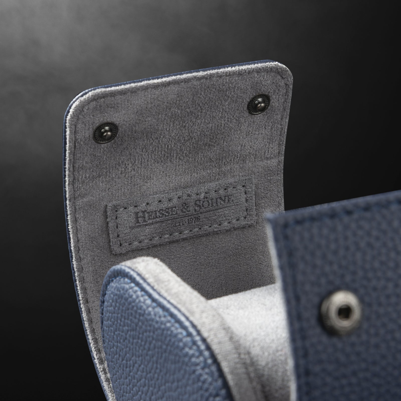 Charles Single Watch Roll Blue & Anthracite