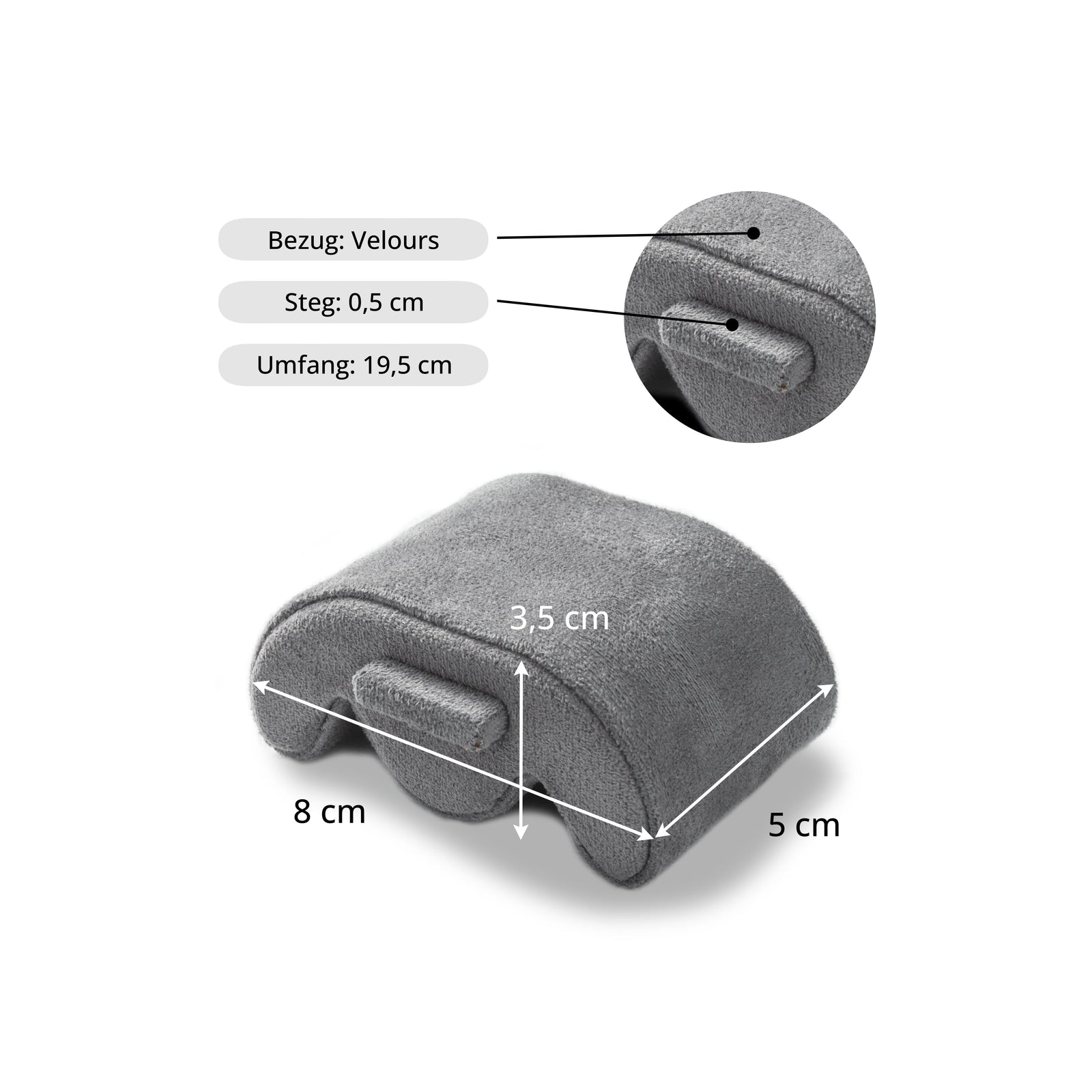 Charles Single Watch Roll Blue & Anthracite