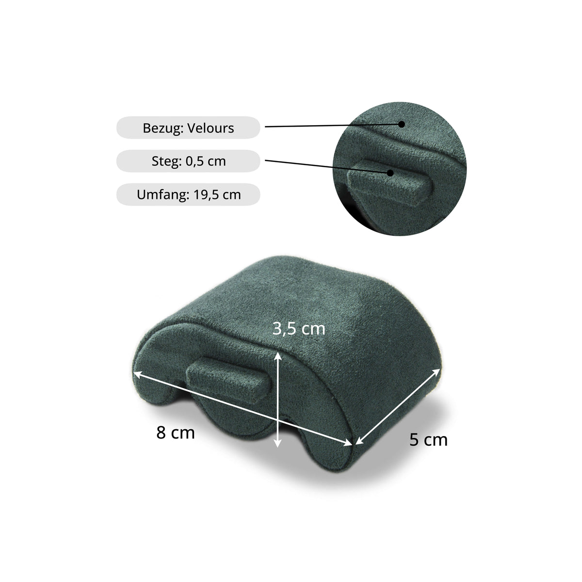 Charles Single Watch Roll Green & Green