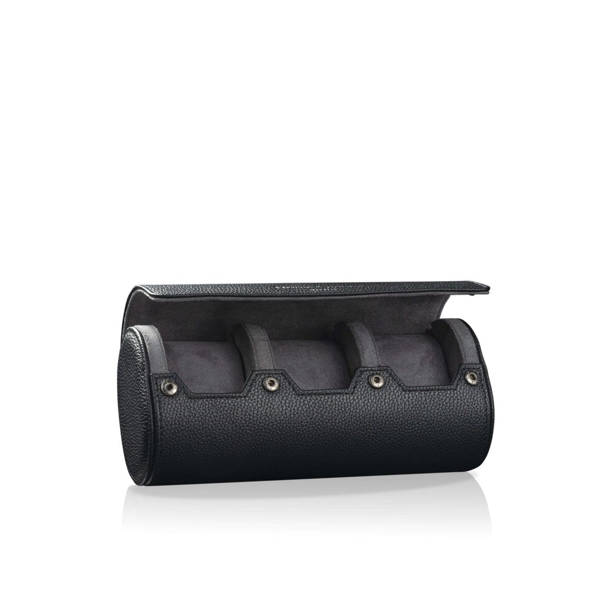 Charles Triple Watch Roll Black & Anthracite