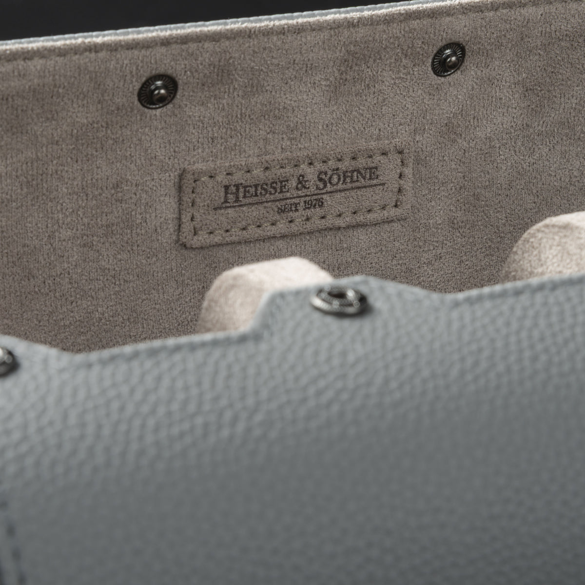 Charles Triple Watch Roll Grey & Grey