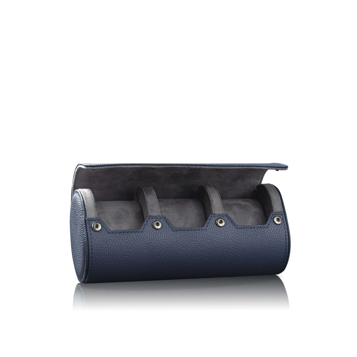 Charles Triple Watch Roll Blue & Anthracite