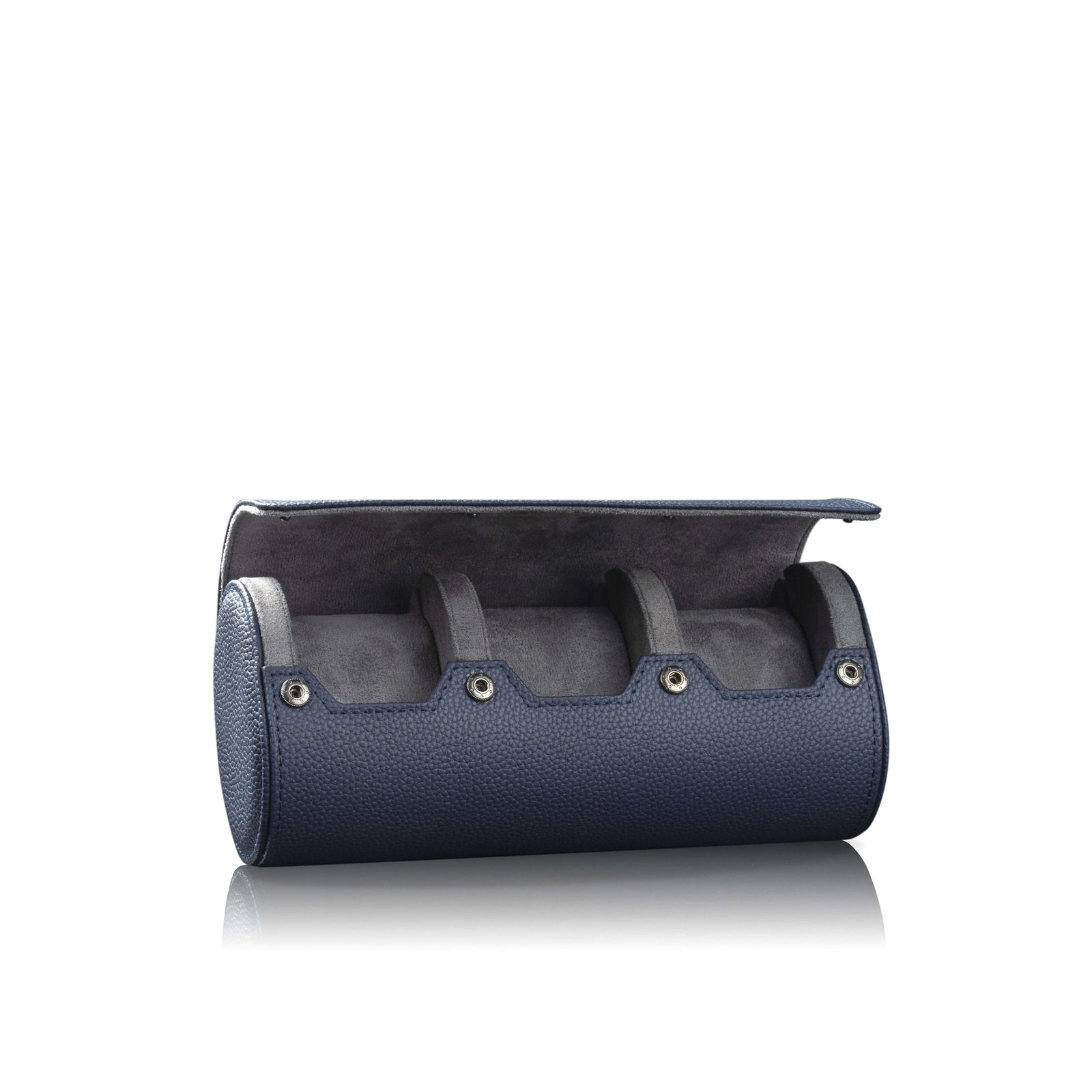 Charles Triple Watch Roll Blue & Anthracite