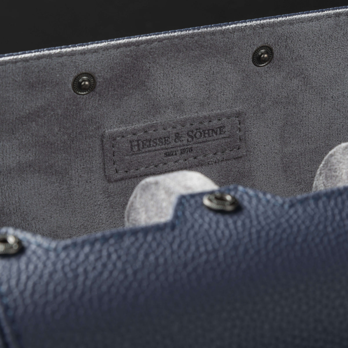 Charles Triple Watch Roll Blue & Anthracite