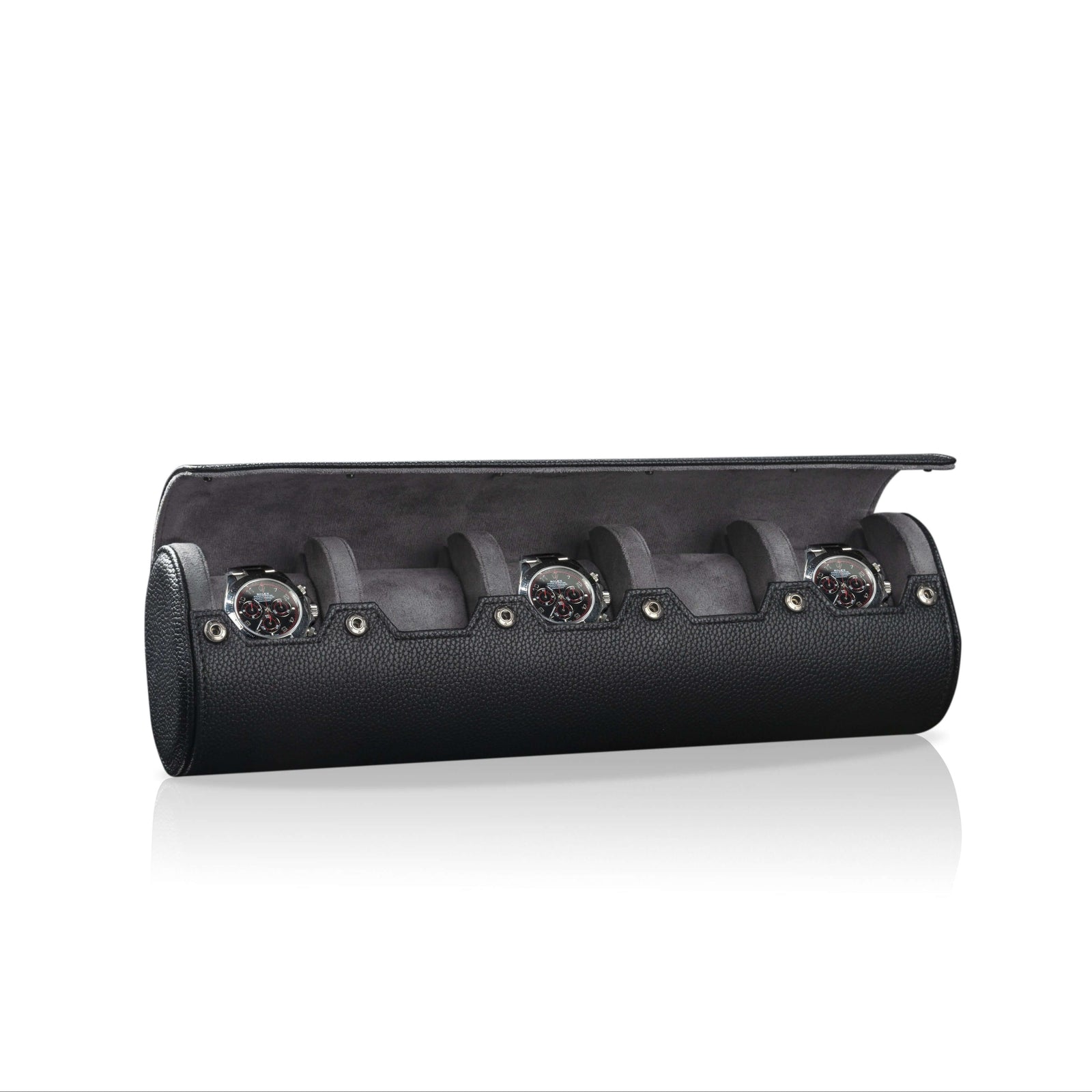 Charles 5 Watch Roll Black & Anthracite