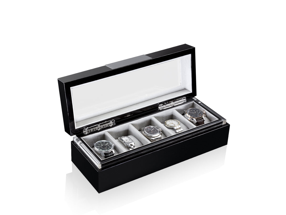 Executive 5 Watches Black &amp; Gray Box